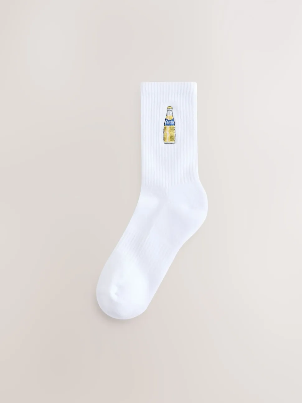 Fanta Lemon License Ribbed Ankle Socks 2 Pack