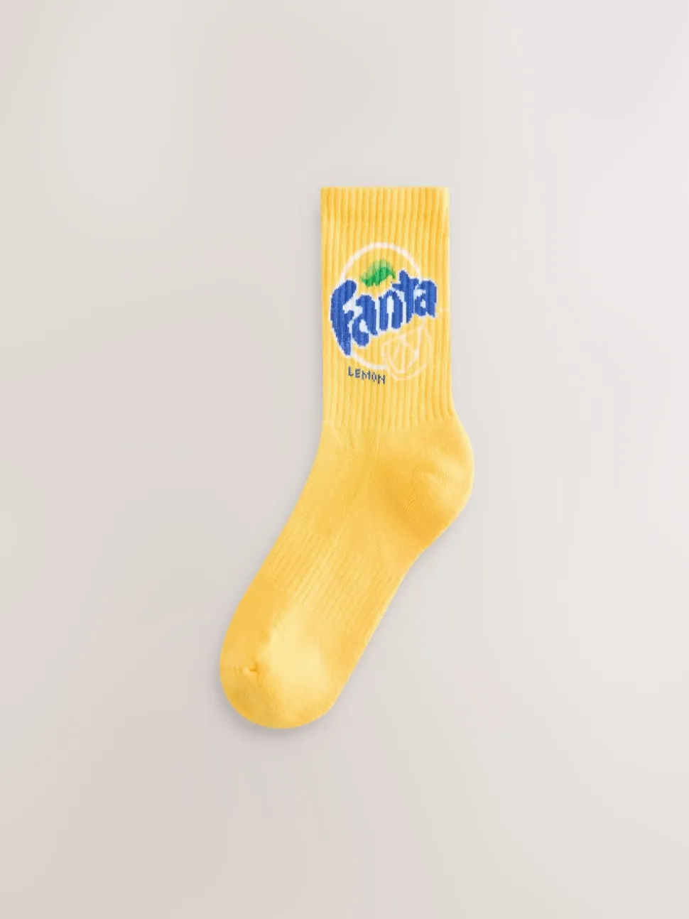 Fanta Lemon License Ribbed Ankle Socks 2 Pack