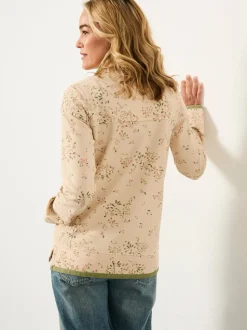 FatFace Airlie Multi Cherry Print Half Neck Sweat