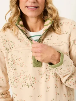 FatFace Airlie Multi Cherry Print Half Neck Sweat