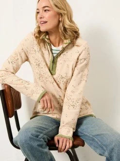 FatFace Airlie Multi Cherry Print Half Neck Sweat