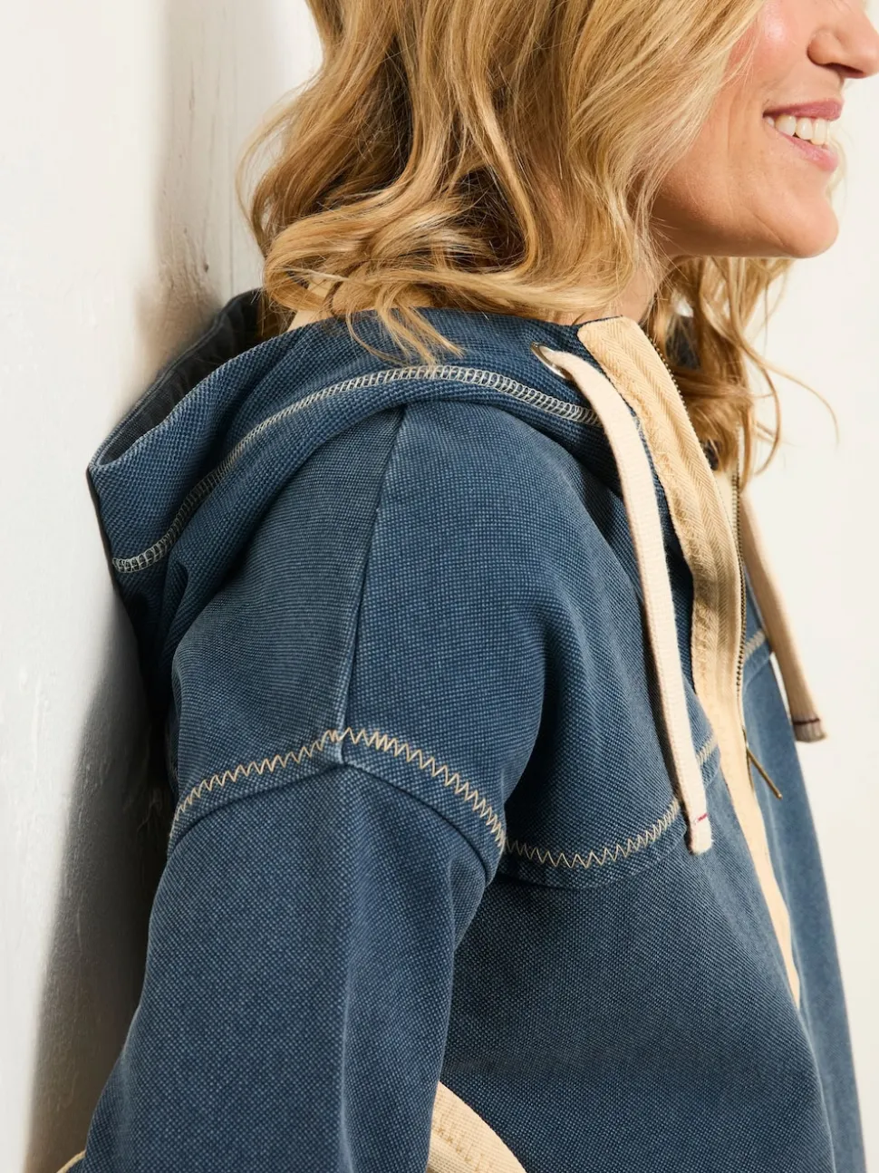 FatFace Airlie Navy Zip Through Hoodie