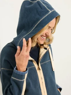 FatFace Airlie Navy Zip Through Hoodie