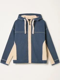 FatFace Airlie Navy Zip Through Hoodie