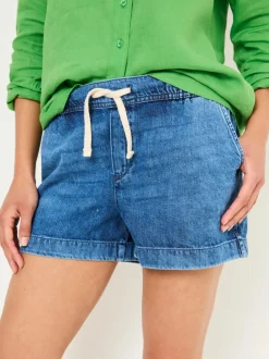 FatFace Ashby Dark Vintage Blue Drawstring Shorts
