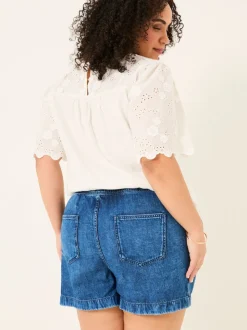 FatFace Ashby Dark Vintage Blue Drawstring Shorts