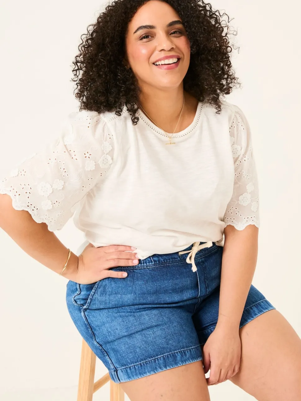 FatFace Ashby Dark Vintage Blue Drawstring Shorts