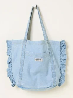 FatFace Astrid Light Denim Frill Tote