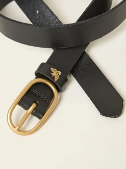 FatFace Black Bee Stud Belt