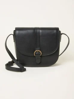 FatFace Black Sofia Saddle Crossbody Bag
