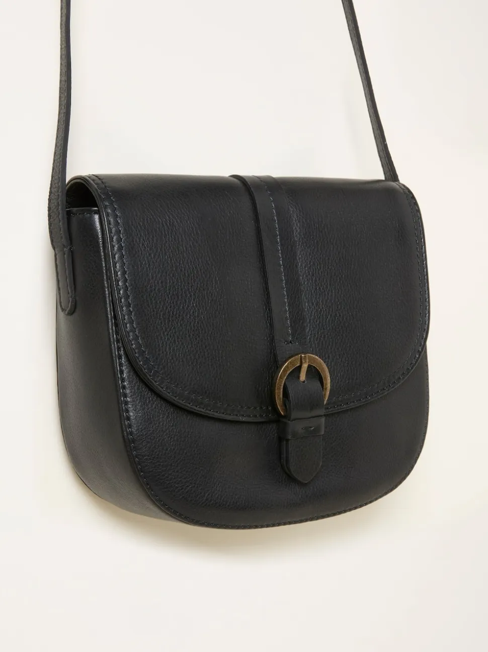FatFace Black Sofia Saddle Crossbody Bag