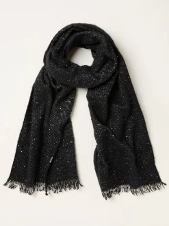 FatFace Black Sparkle Scarf
