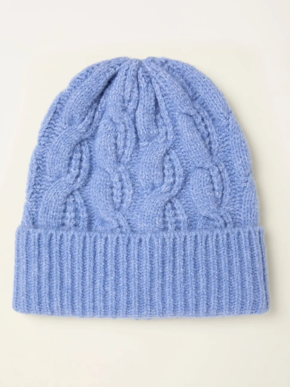 FatFace Blue Cable Beanie