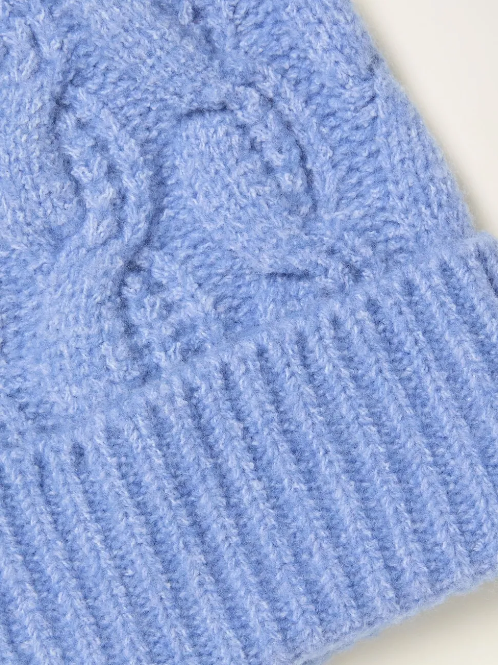 FatFace Blue Cable Beanie