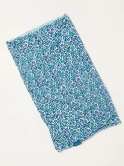 FatFace Blue Floral Print Multi Snood