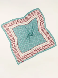 FatFace Blue Geometric Hair Scarf