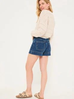 FatFace Broadway Denim Vintage 100% Cotton Denim Shorts