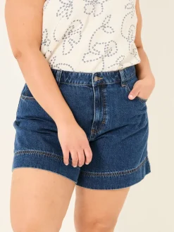 FatFace Broadway Denim Vintage 100% Cotton Denim Shorts