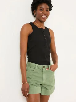 FatFace Broadway Mint Green Woven Shorts