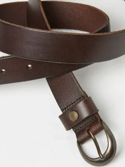FatFace Brown Leather Jean Belt