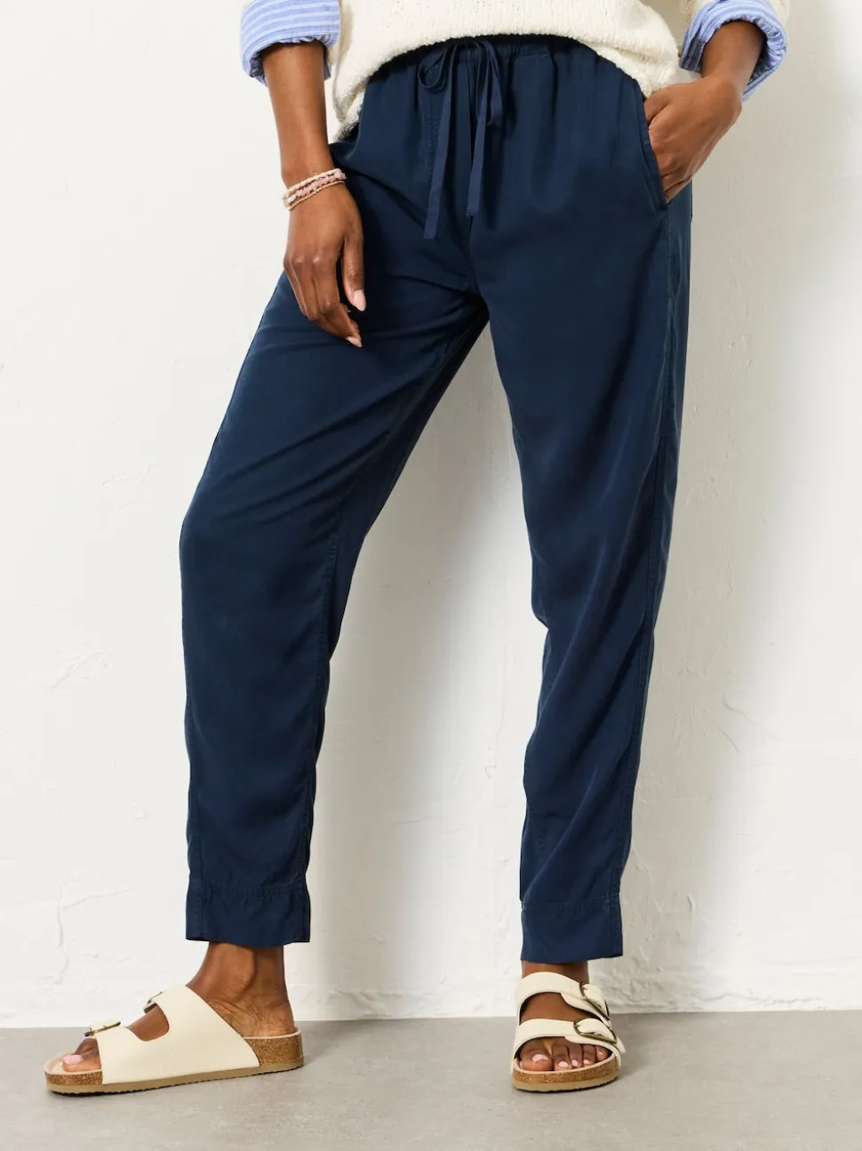 FatFace Charlie Navy Tapered Trouser