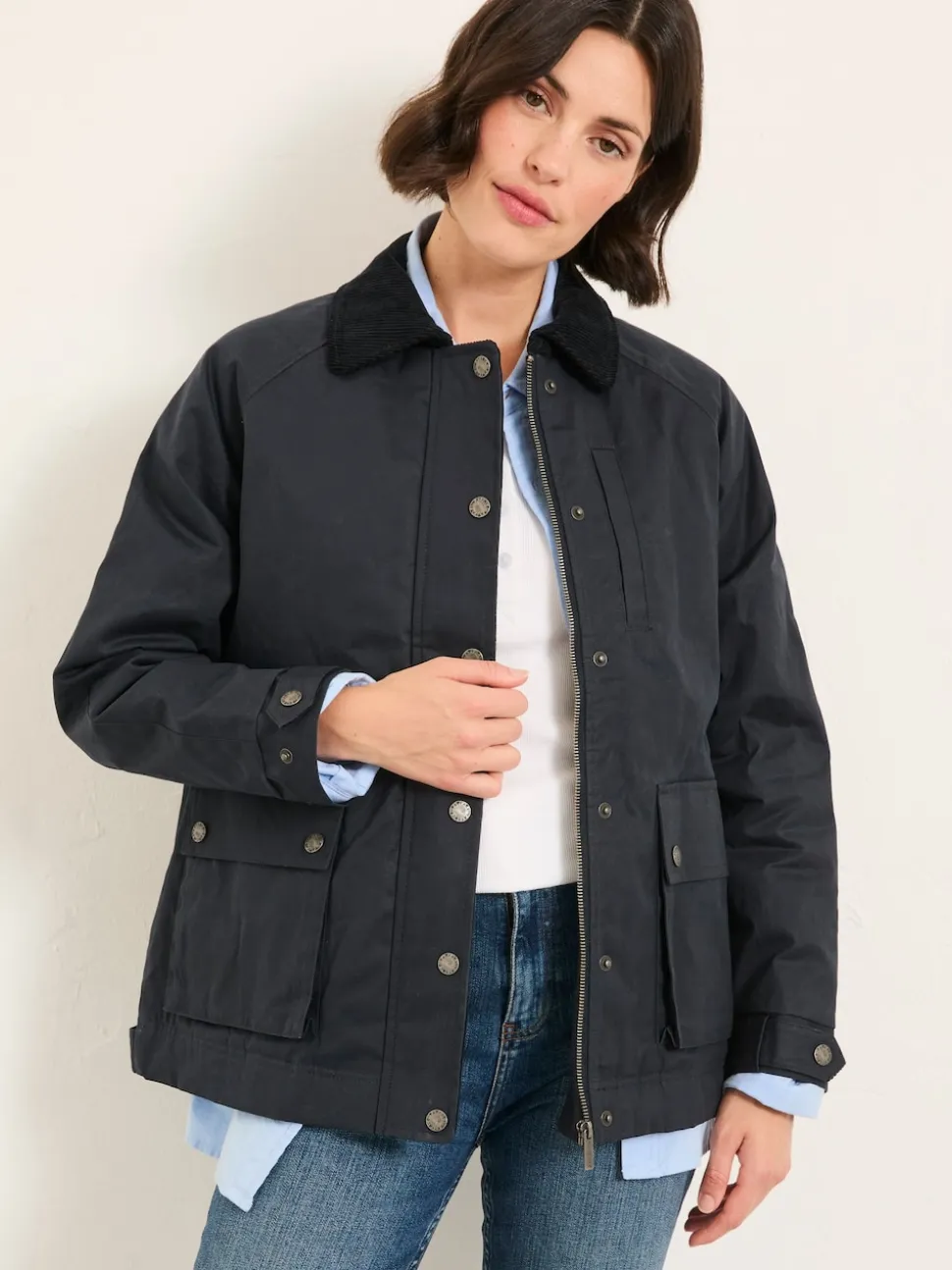FatFace Devon Navy Heritage Jacket