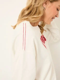FatFace Emily Ivory Apres Graphic Crew Sweatshirt