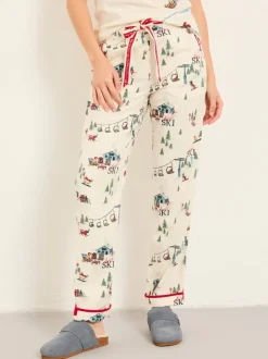 FatFace Eva Ivory Apres Ski Pyjama Bottoms