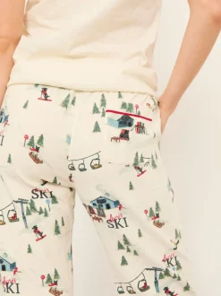 FatFace Eva Ivory Apres Ski Pyjama Bottoms