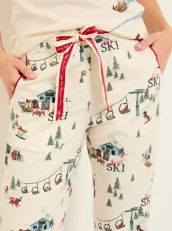 FatFace Eva Ivory Apres Ski Pyjama Bottoms