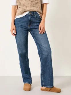 FatFace Filby Blue Denim Relaxed Straight Jeans