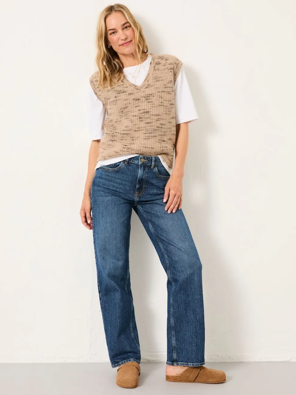 FatFace Filby Blue Denim Relaxed Straight Jeans