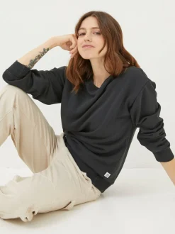 FatFace Georgia Black Crew Sweatshirt