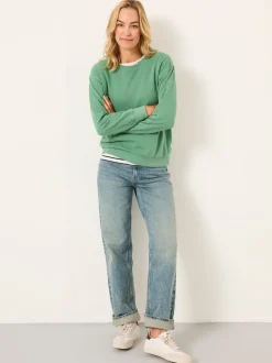 FatFace Georgia Jade Green Crew Sweatshirt