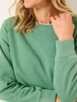 FatFace Georgia Jade Green Crew Sweatshirt