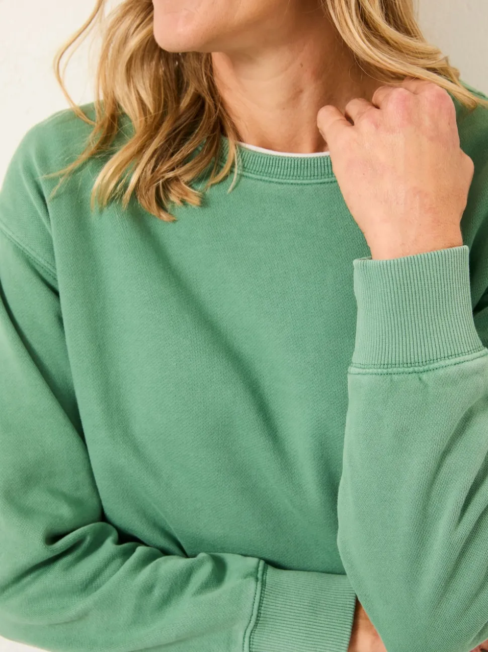 FatFace Georgia Jade Green Crew Sweatshirt