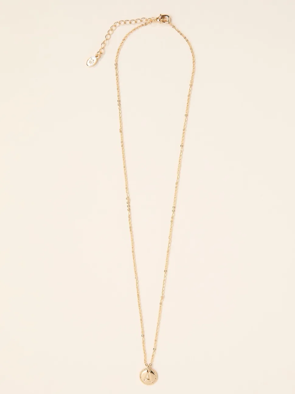 FatFace Gold Tone Alphabet Necklace