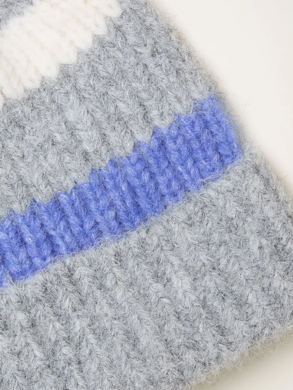FatFace Grey Stripe Beanie