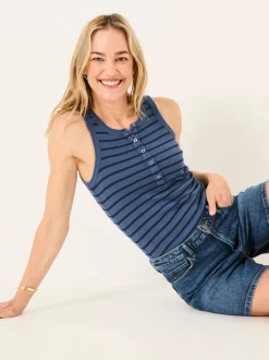 FatFace Harlyn Dark Vintage Blue Harlyn Denim Shorts