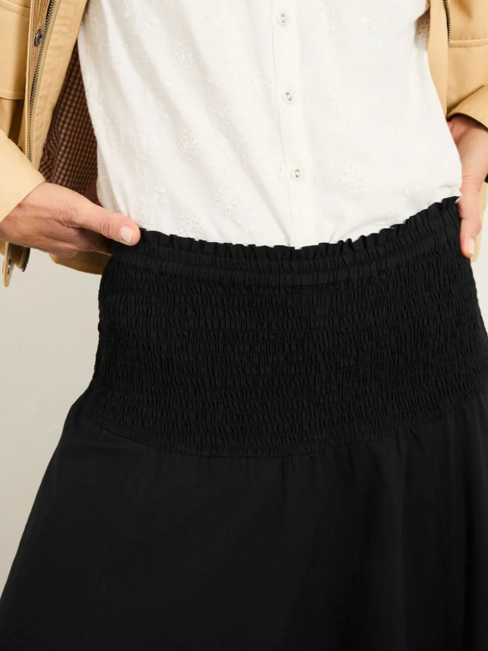 FatFace Harper Black Maxi Skirt