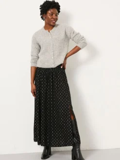 FatFace Harper Black Midi Skirt