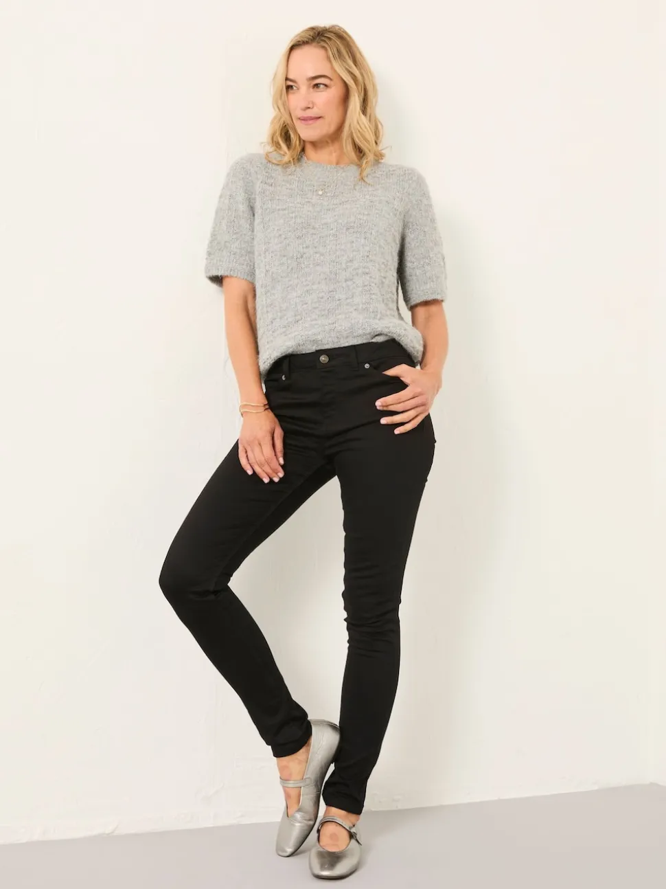 FatFace Hayle Black Denim Five Pocket Jegging