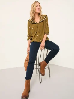 FatFace Hayle Navy Five Pocket Jegging