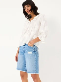 FatFace Isabella Light Blue Denim Bermuda Shorts