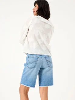 FatFace Isabella Light Blue Denim Bermuda Shorts