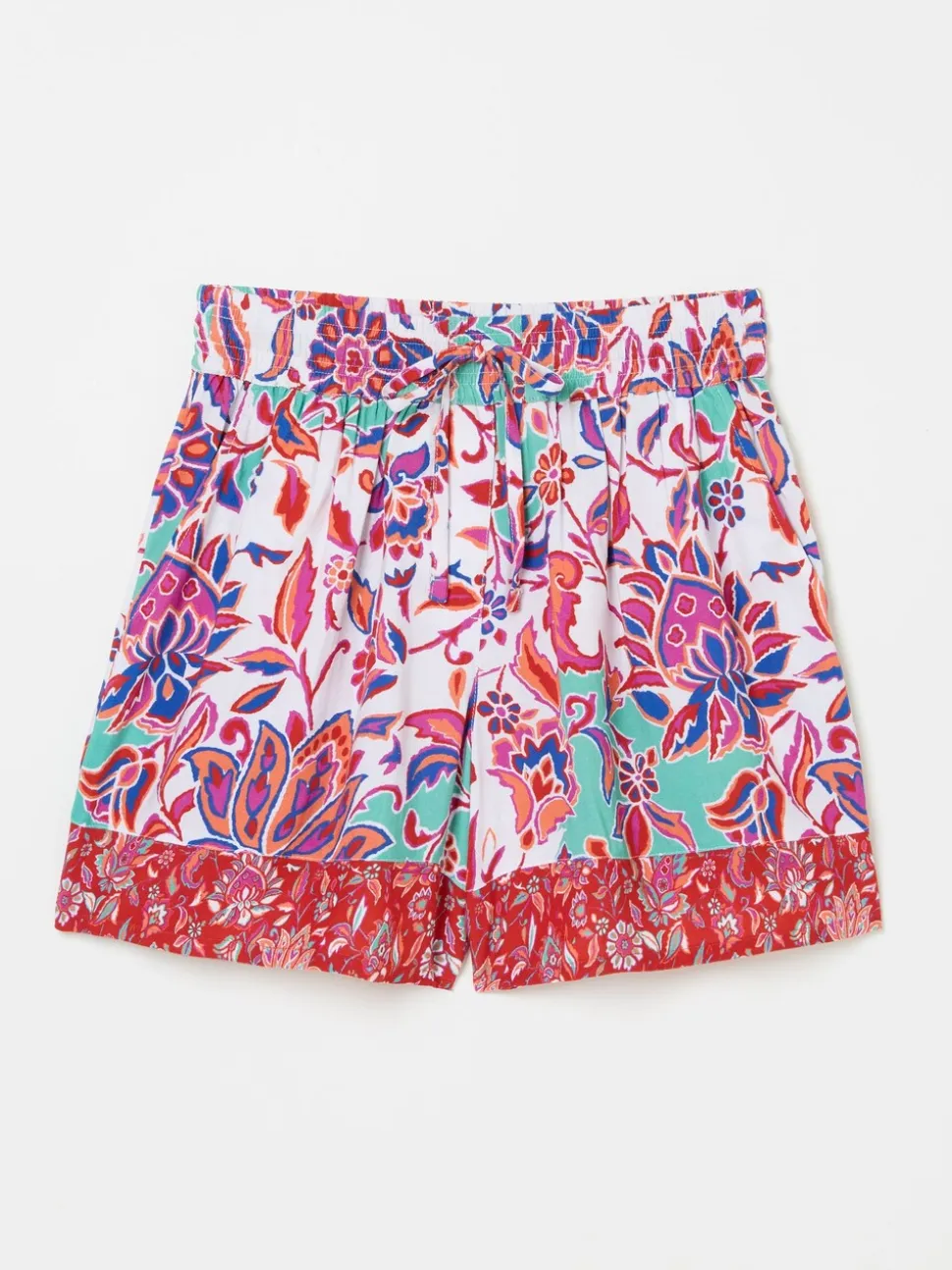FatFace Ivory Festival Floral Flippy Shorts