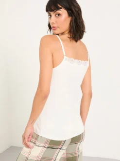 FatFace Ivory Lace Vest