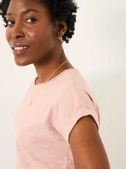 FatFace Ivy Rose Pink Round Neck T-Shirt