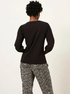 FatFace Jenny Black Top