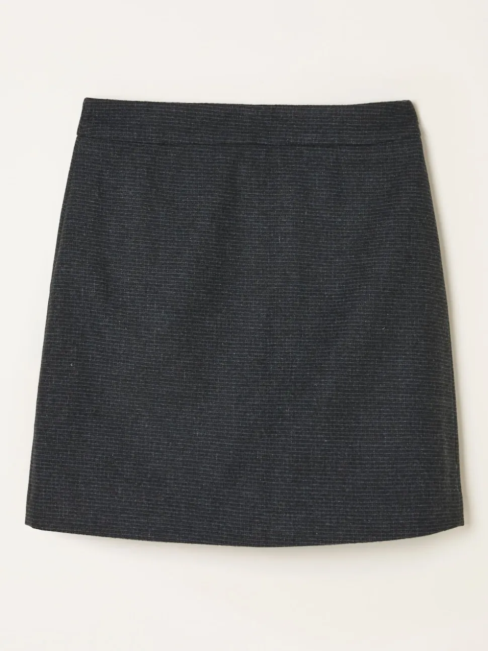FatFace Jess Charcoal Grey Tweed Mini Skirt